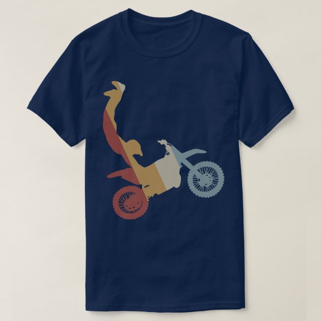 Motocross Seatgrab Retro Style Vintage  797 T-Shirt (Design Front)