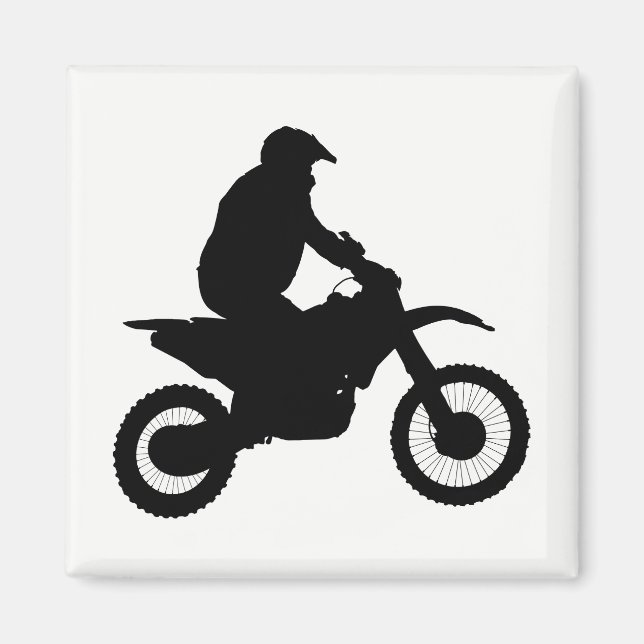 Motocross Silhouette Magnet (Front)