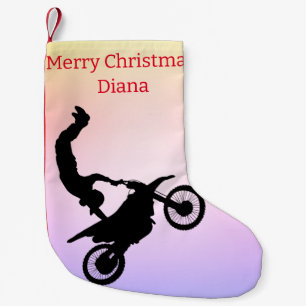 Motocross Small Christmas Stocking