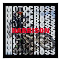 Motocross Sports Dirt Biker Personalised