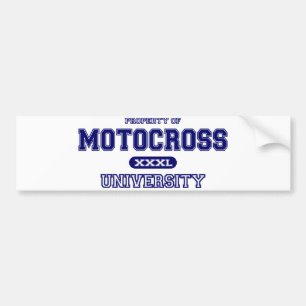 Motocross University Bumper Sticker