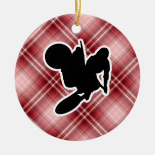 Motocross Whip Ceramic Tree Decoration