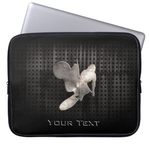 Motocross Whip; Cool Black Laptop Sleeve