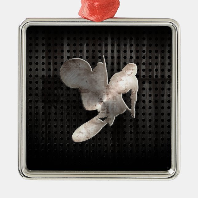 Motocross Whip; Cool Black Metal Tree Decoration (Front)