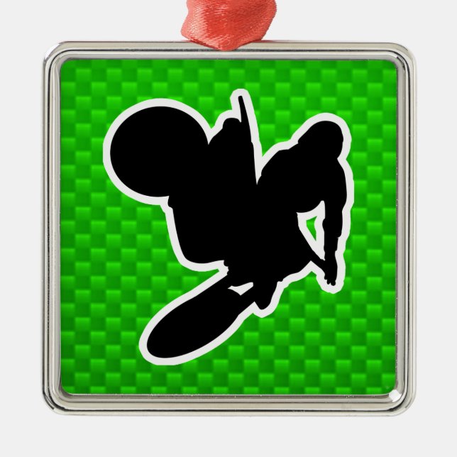 Motocross Whip Metal Tree Decoration (Front)