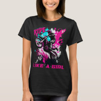 Motocross Women ride Like A Girl Funny Dirt Bike G
