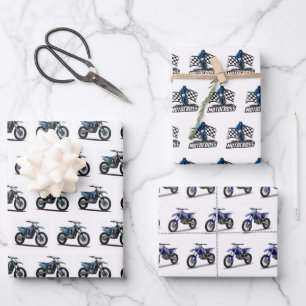 Motocross Wrapping Paper, Dirt Bike Gift Wrap