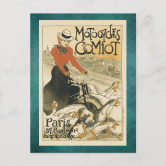 Motocycles Comiot By Theophile-Alexandre Steinlen Postcard