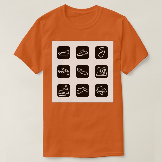 MotoGP Circuits  T-Shirt (Design Front)