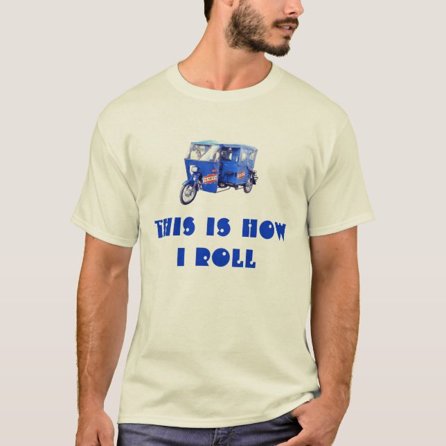 motokar, how i roll t-shirt (Front)