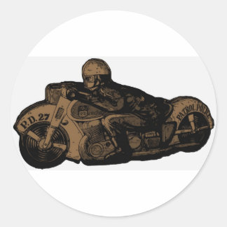 motoman classic round sticker