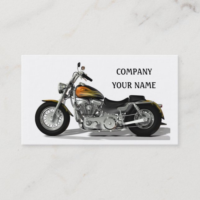 Motor Bike Business Card (Front)