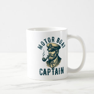 Motor Boat Captain For Boat Owner Captain Boating Coffee Mug