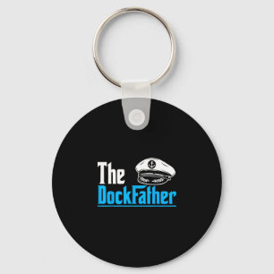 Motor boat captain sailing yachting motorboating key ring