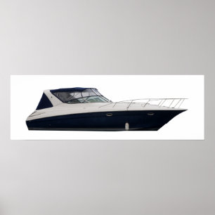 Motor boat poster
