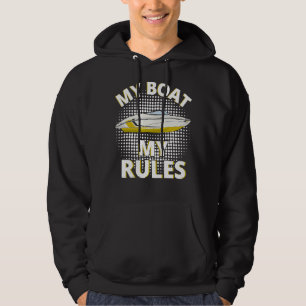 Motor Boat Regatta Skipper Boat Owner Captain Boat Hoodie