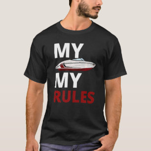 Motor Boat Regatta Skipper Boat Owner Captain Boat T-Shirt