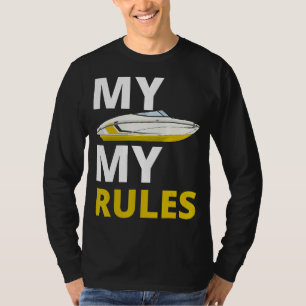Motor Boat Regatta Skipper Boat Owner Captain Boat T-Shirt