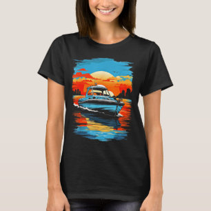 Motor boat yacht cruise summer boating T-Shirt