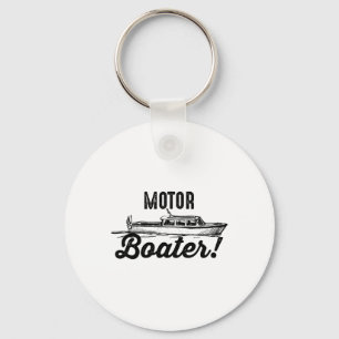Motor Boater Funny I Love Motor Boating Gift Key Ring