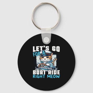 Motor boats cat captain speed boat owner cats key ring