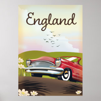 Motor City Detroit Michigan travel poster. Poster