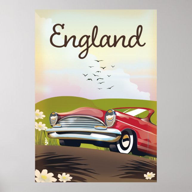 Motor City Detroit Michigan travel poster. Poster (Front)