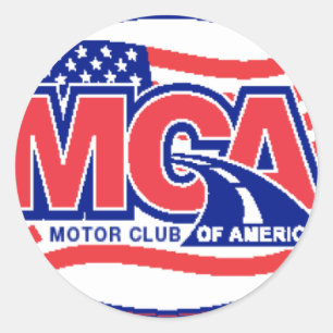 Motor Club Of America Classic Round Sticker