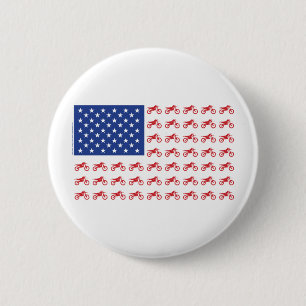 Motor-Cycle-Flag-Moto-Cross 6 Cm Round Badge