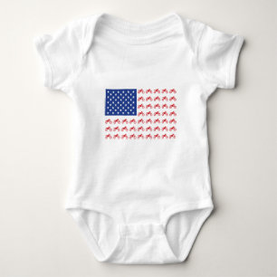 Motor-Cycle-Flag-Moto-Cross Baby Bodysuit