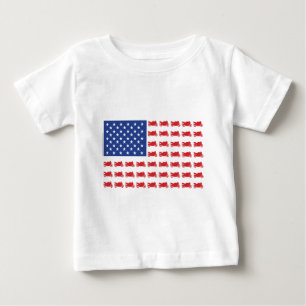 Motor-Cycle-Flag-Sport Baby T-Shirt