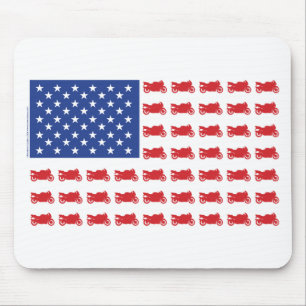 Motor-Cycle-Flag-Sport Mouse Mat