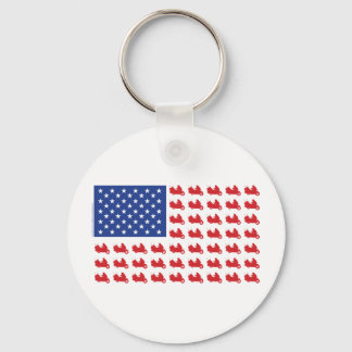 Motor-Cycle-Flag-WING Key Ring