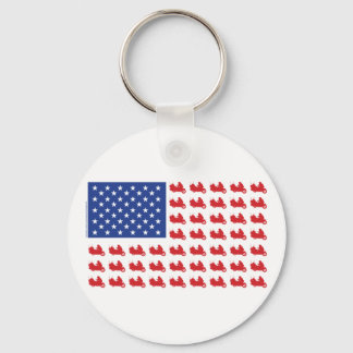 Motor-Cycle-Flag-WING Key Ring