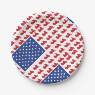 Motor-Cycle-Flag-WING Paper Plate