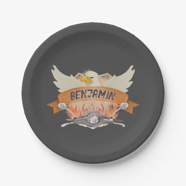 Motor-Cycle Paper Plate (Front)
