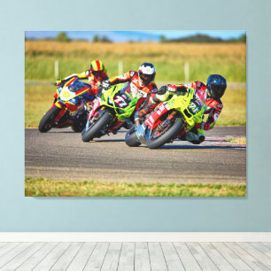 motor cycles canvas print