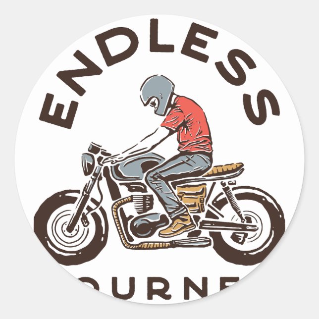 Motor  design (99) classic round sticker (Front)