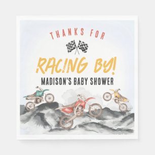 Motor Dirt Bike Baby Shower Favour Bag Napkin
