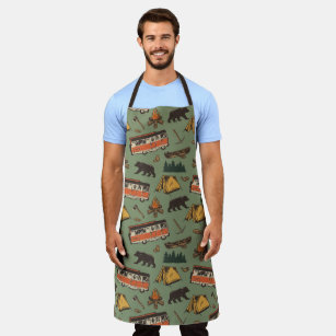 Motor Home Camp Adventures Pattern Apron