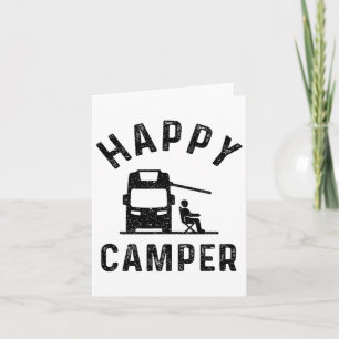 Motor-home Rv Stuff Men Happy Camper Card