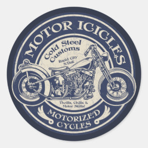 Motor Icicles Classic Round Sticker