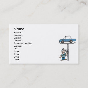 Motor Mechanic Business Card