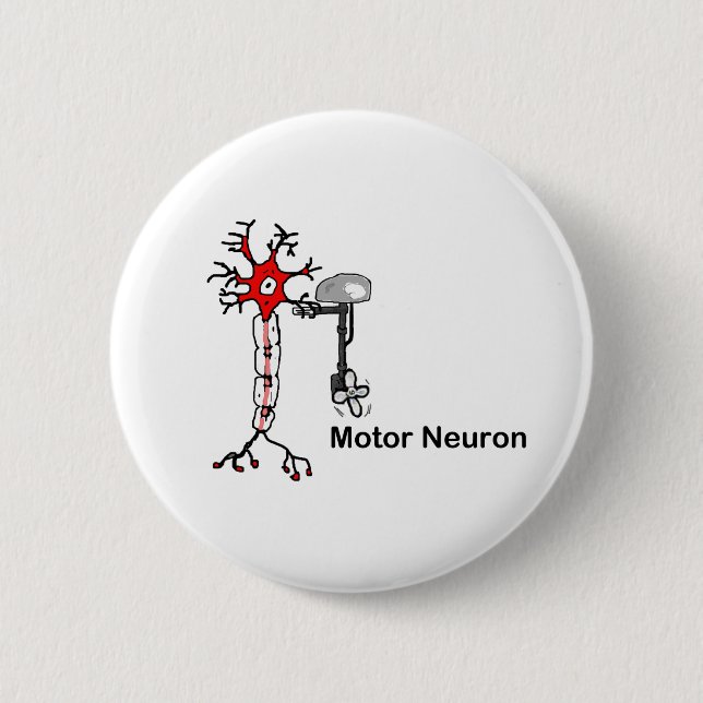 Motor Neuron 6 Cm Round Badge (Front)