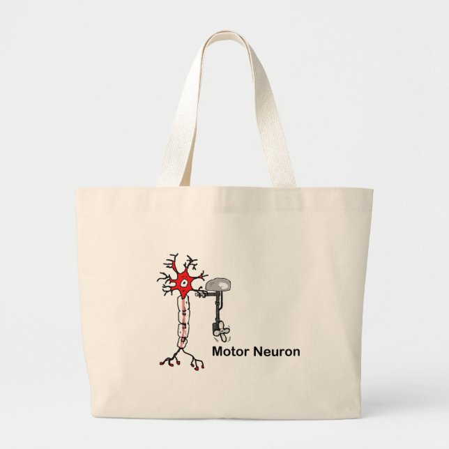 Motor Neuron Large Tote Bag (Front)