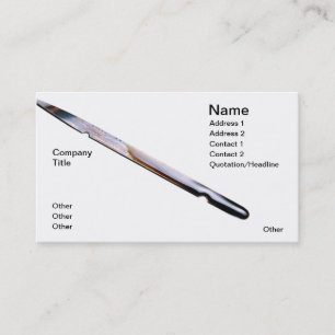 Motor oil business card