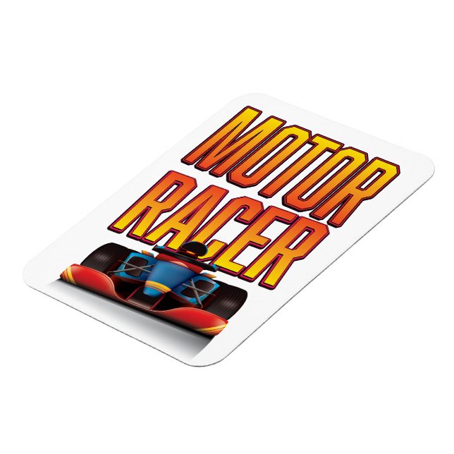 Motor racer car magnet (Left Side)
