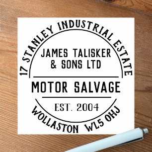 Motor Salvage Rubber Stamp