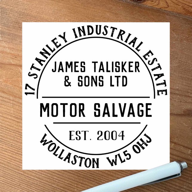 Motor Salvage Rubber Stamp (Creator Uploaded)