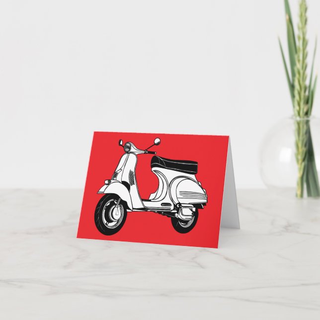 Motor scooter card (Front)